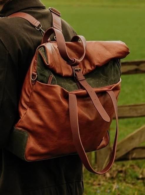 Vanguard rolltop lederen tas - Nieuw, Ophalen of Verzenden, Nieuw, Overige merken, 30 tot 45 cm