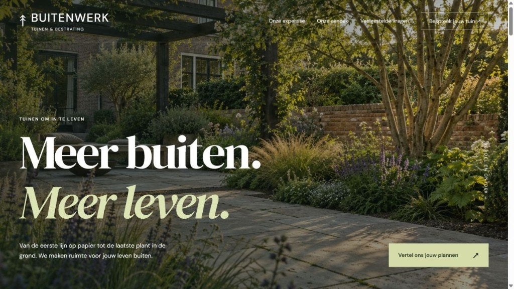 Complete hovenierwebsite + domein | €249, Website Bouw