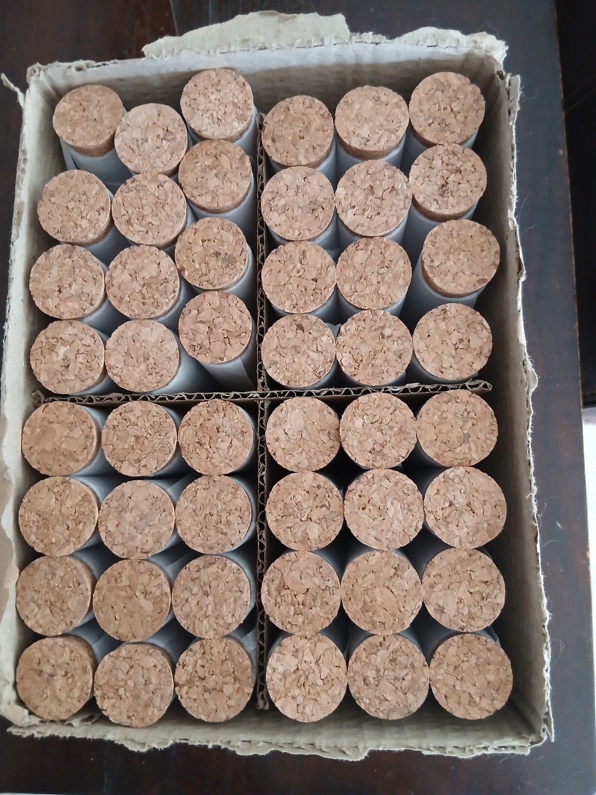 glazen buisjes met kurk 48stuks 15x2, Ophalen of Verzenden, Nieuw