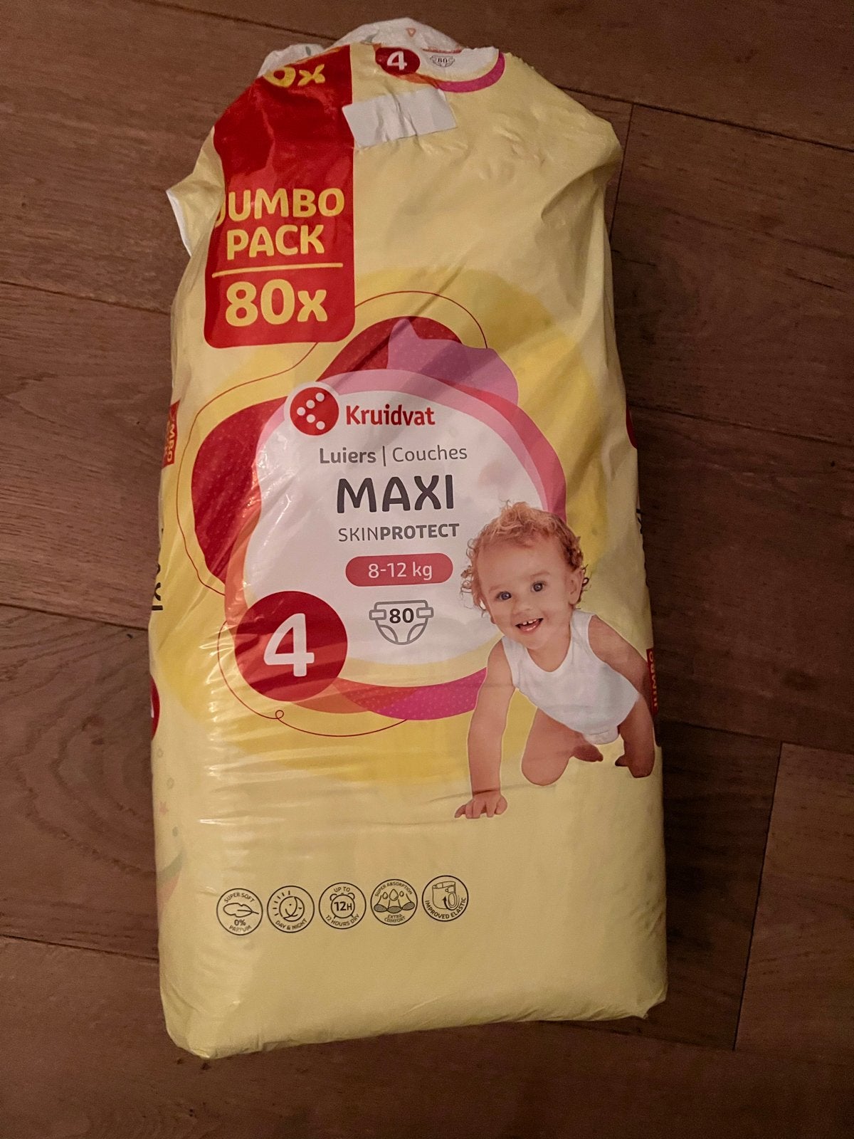 Kruidvat luiers maat 4 Maxi 8-12 kg - Jumbo Pack, Ophalen, Nieuw