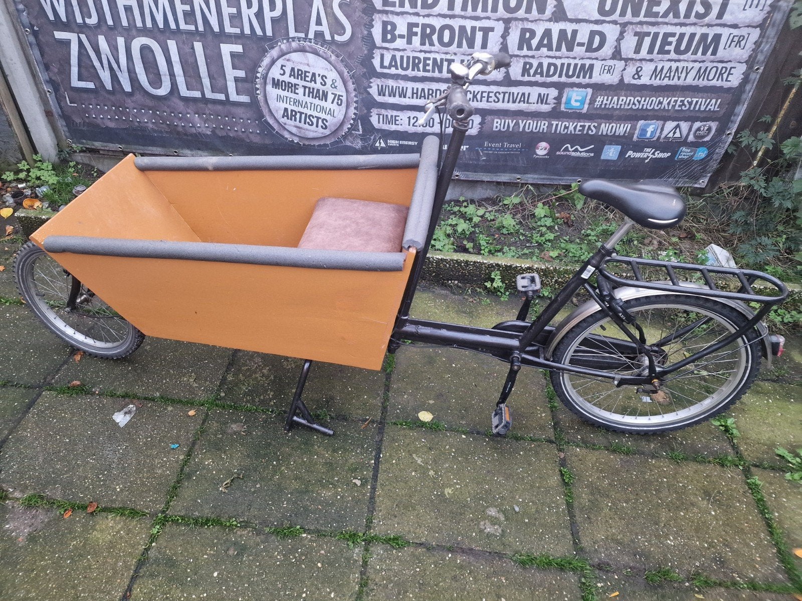 te koop mooie bakfiets, Gebruikt, Velgrem, 2 kinderen, Ophalen