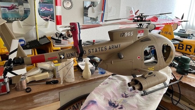 Funkey Hughes 500 Tow Defender, RTF (Ready to Fly), Helikopter, Zo goed als nieuw, Ophalen