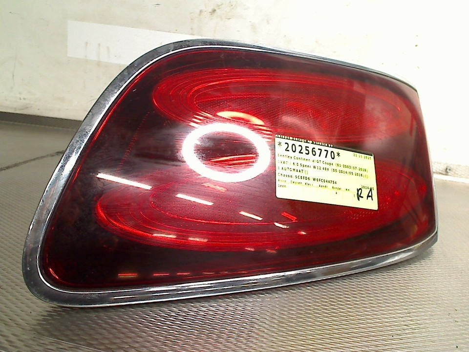 Achterlicht Rechts Bentley Continental GT 2014 3w3945096t, Auto-onderdelen, Verlichting, Gebruikt, Info@AdStouten.nl, Bentley