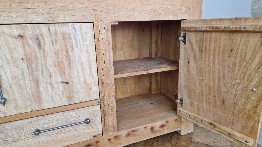 dressoir kast Braziliaans hardhout, Ophalen, Zo goed als nieuw, 25 tot 50 cm, 200 cm of meer