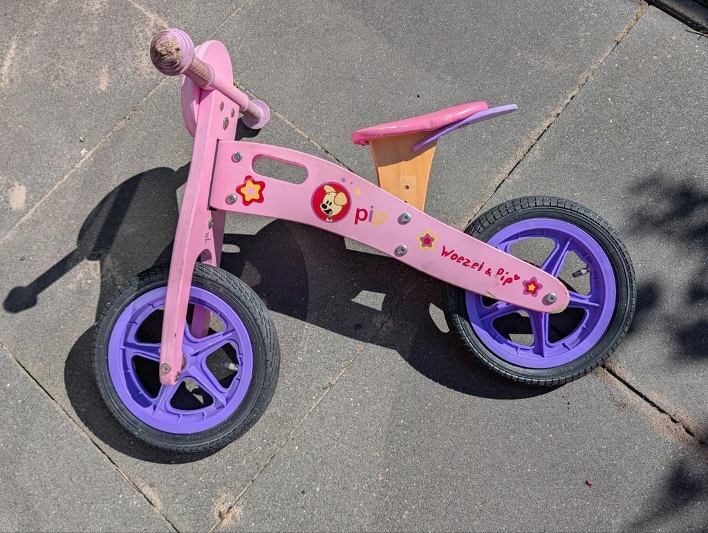 Gebruikte Woezel en Pip loopfiets, Kinderen en Baby's, Speelgoed | Buiten | Voertuigen en Loopfietsen, Ophalen, Gebruikt, Loopfiets