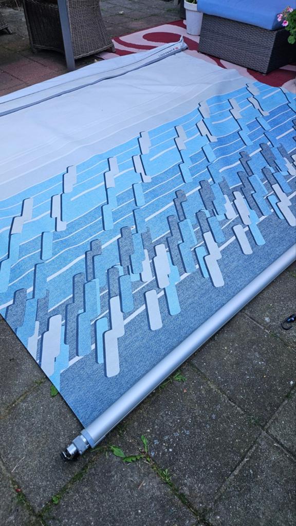 Fiamma caravanstore , blauwe, zakluifel 250x210, Ophalen, Gebruikt