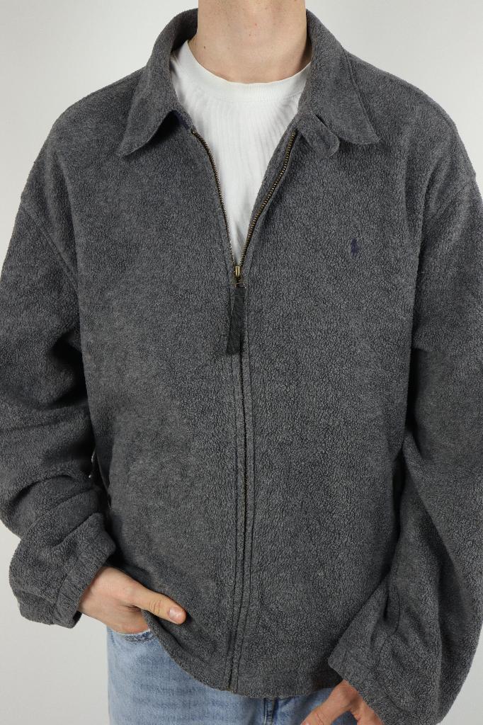 Ralph Lauren harrington fleece teddy jas jack - Grijs - XL, -, -, Ralph Lauren, Maat 56/58 (XL)