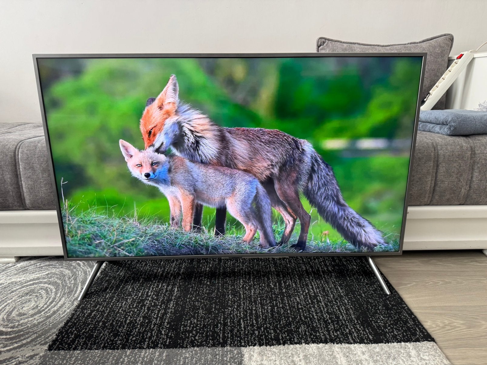 Samsung | 49inch 4K Qled tv | Werkend te Zien | Incl AB, Ophalen, 50 Hz, Samsung, 100 cm of meer