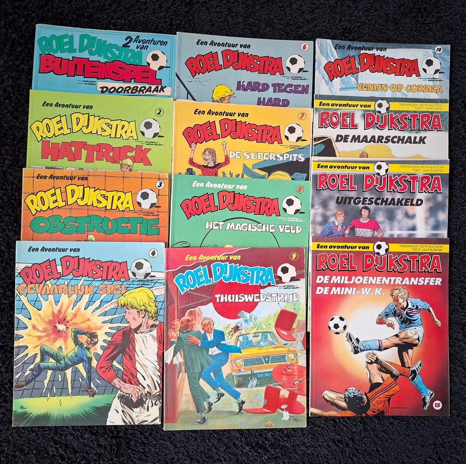 Roel Dijkstra voetbalstrips - 12 albums -, Meerdere stripboeken, Ophalen of Verzenden, Gelezen, Jan Steeman