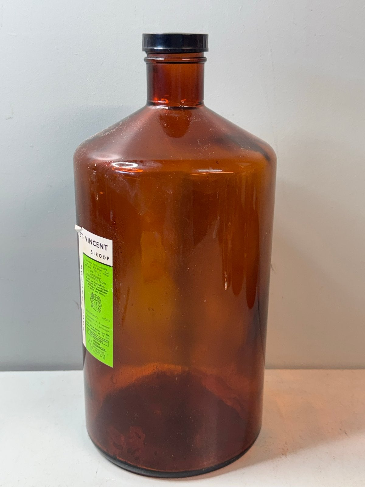 Vintage xxl grote medicijnen fles apotheek fles., Ophalen of Verzenden