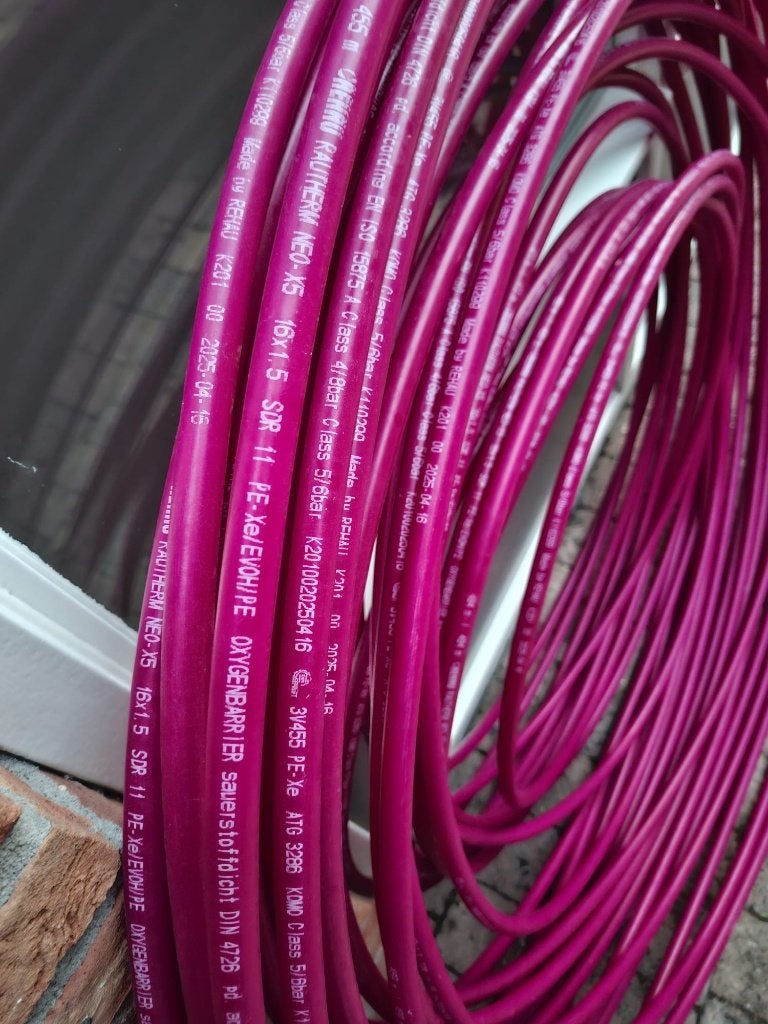 Vloerverwarming buis, Overige materialen, 6 meter of meer, Overige typen, Nieuw