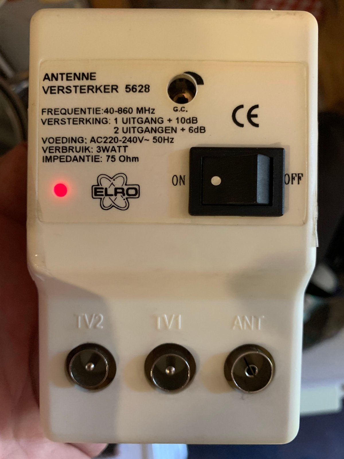Antenneversterker GRATIS, Audio, Tv en Foto, Ophalen, Gebruikt