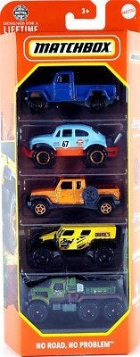 Matchbox: 5-Pack: No Road, No problem, ., Nieuw, Ophalen of Verzenden, .