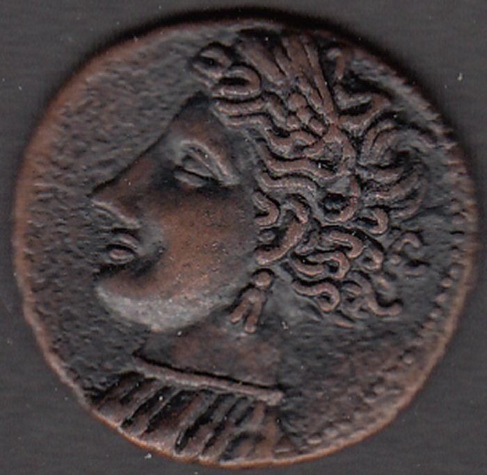 Oud-Griekenland Stater c. 320 BC kopie (!!) in munthouder, Ophalen of Verzenden, Overige landen, Losse munt