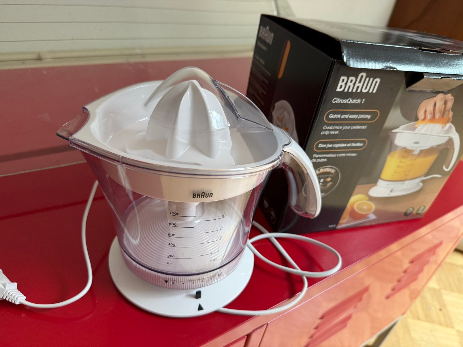 Braun CitrusQuick 1 wit, Witgoed en Apparatuur, Ophalen of Verzenden, Zo goed als nieuw