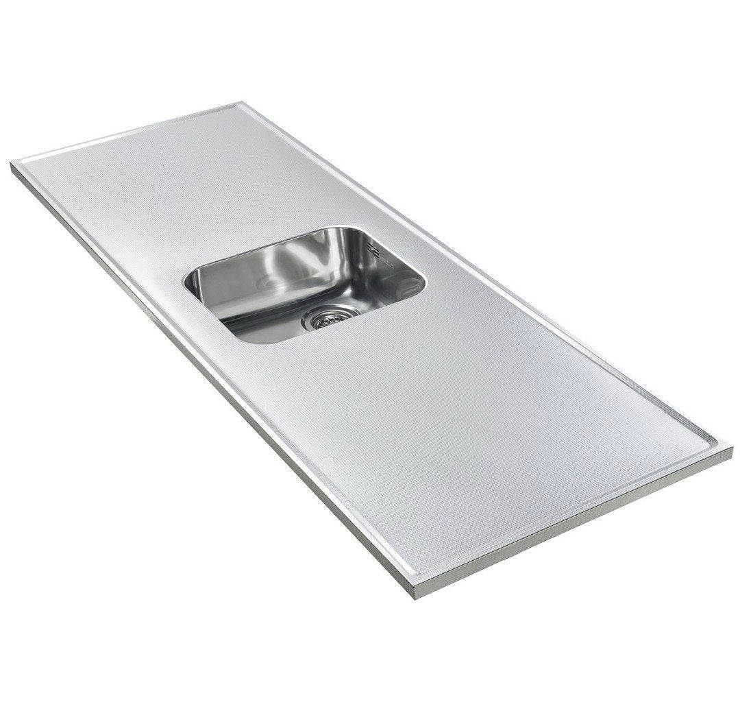 Nieuw RVS aanrechtblad 1721x600mm met spoelbak en kraangat, Ophalen, Nieuw