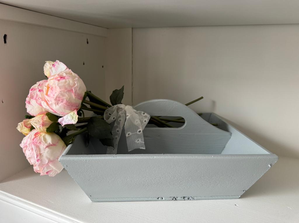 Klein houten mangel bakje, Huis en Inrichting, Woonaccessoires | Schalen en Manden, Ophalen of Verzenden, Zo goed als nieuw, Rechthoekig
