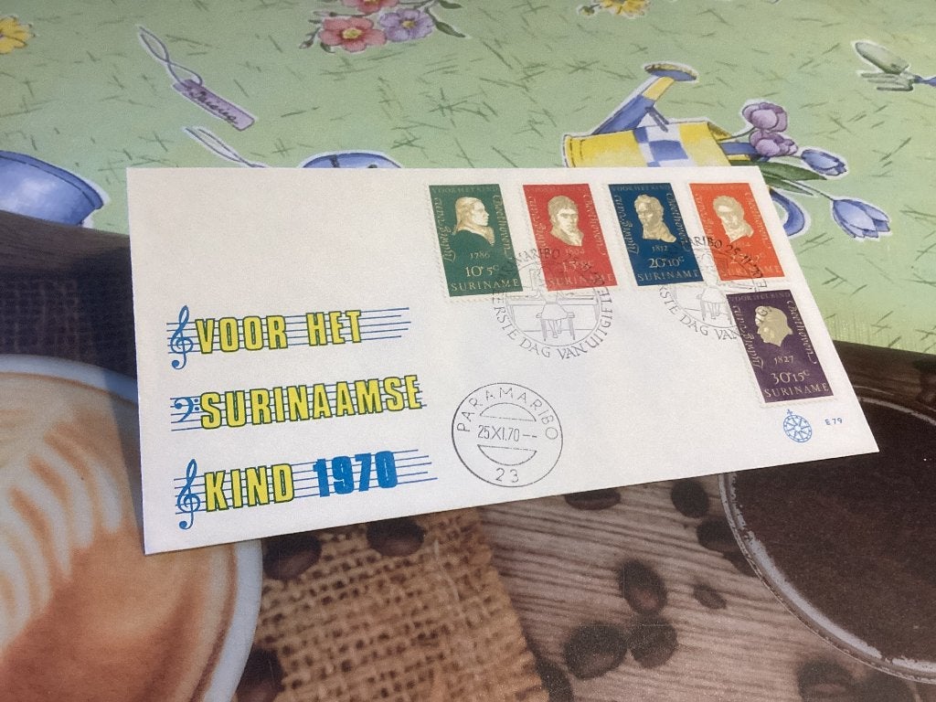 No4310 Suriname E79 karrewiel Heb ook Nederland jaargangen, Postzegels en Munten, Ophalen of Verzenden, Onbeschreven, Nederland