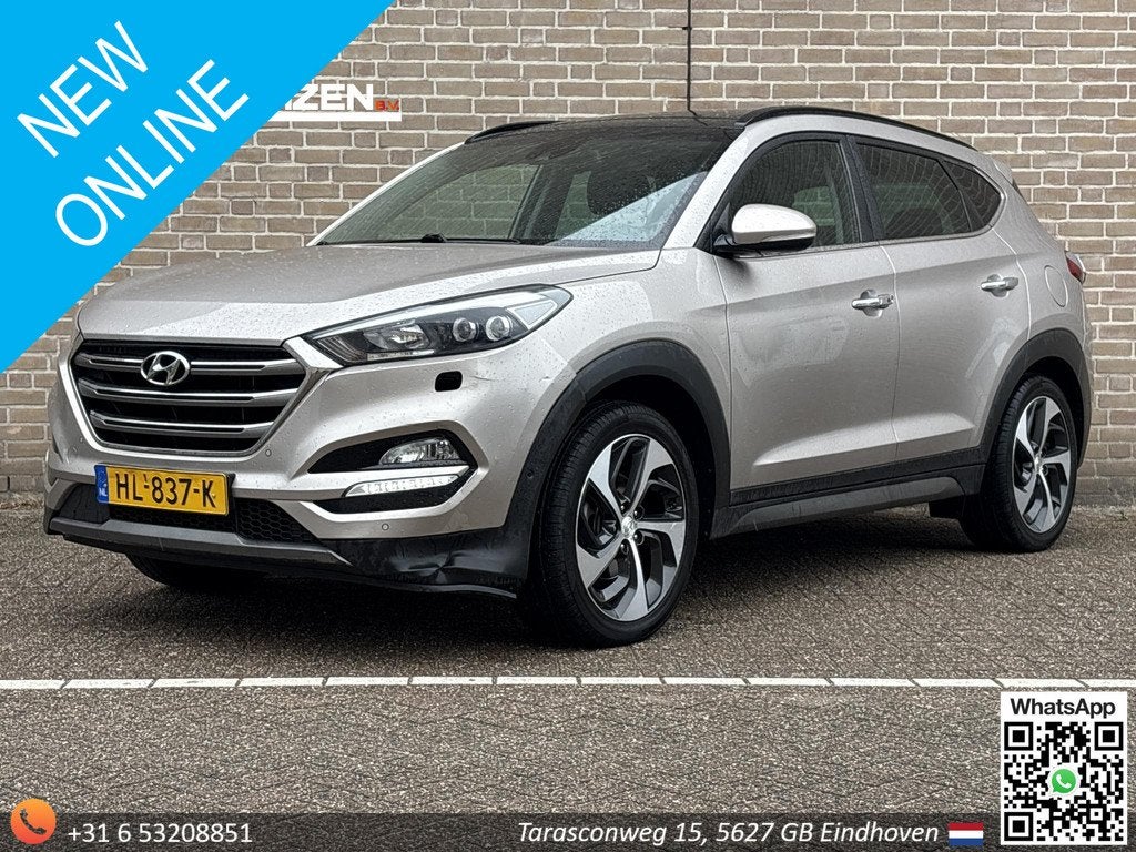Hyundai Tucson 1.6 T-GDi Premium 4WD Automaat | € 8.200,-, Auto's, Hyundai, Gebruikt, Wit, Vierwielaandrijving, 1600 kg