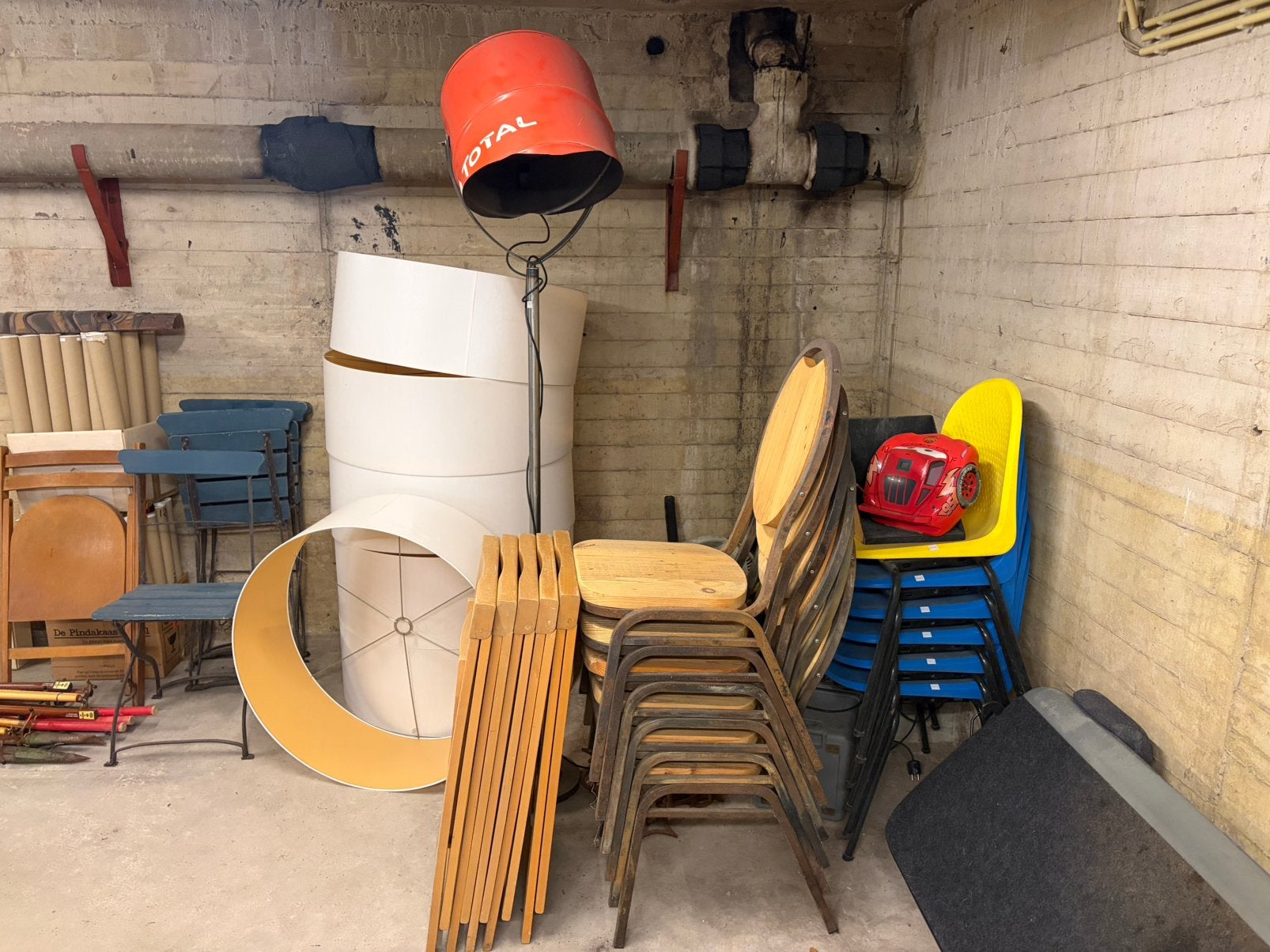 6 café stoelen., Ophalen