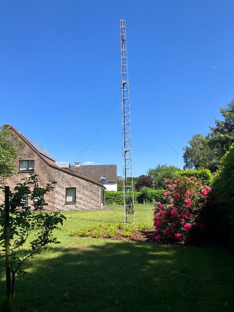 Vrijdragende antennemast 12 meter, Telecommunicatie, Antennes en Masten, Gebruikt, Mast, Ophalen