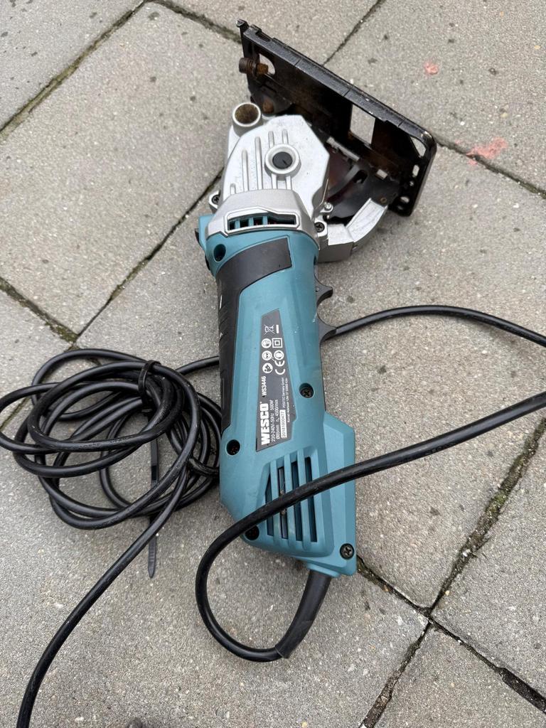 WESCO WS3466 lamellenfrees / platenfrees 900W, Doe-het-zelf en Verbouw, Gereedschap | Slijpmachines, Zo goed als nieuw, Minder dan 700 watt