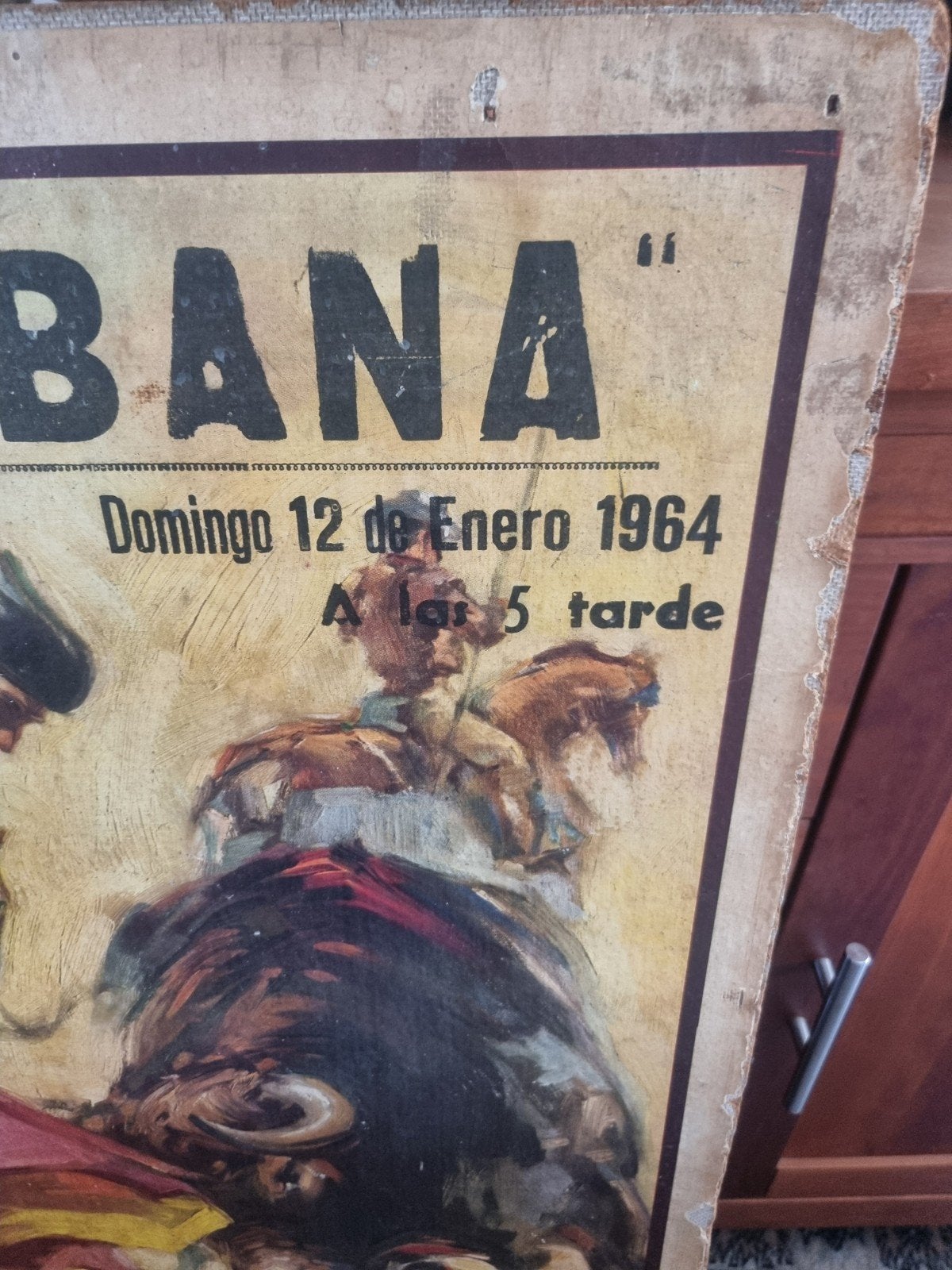 Spaans  affiche Poster "La Cubana" 1964, Ophalen of Verzenden, Gebruikt, A1 t/m A3