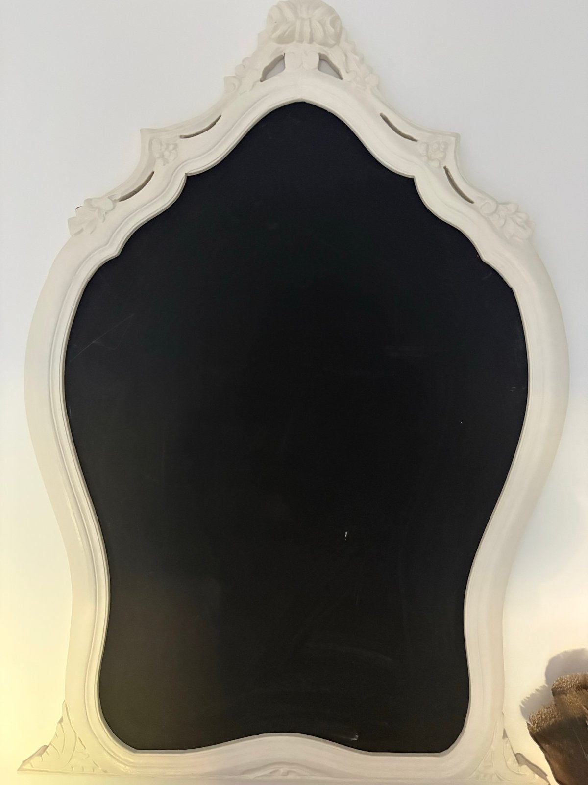 Decoratief Krijtbord van Oude Kaptafel Spiegel, Ophalen, Gebruikt, Wit, Vintage