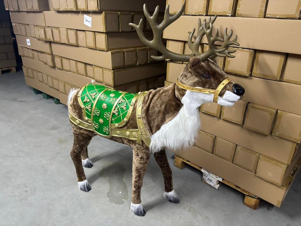 Kerst rendier animatronic, Ophalen of Verzenden, Zo goed als nieuw
