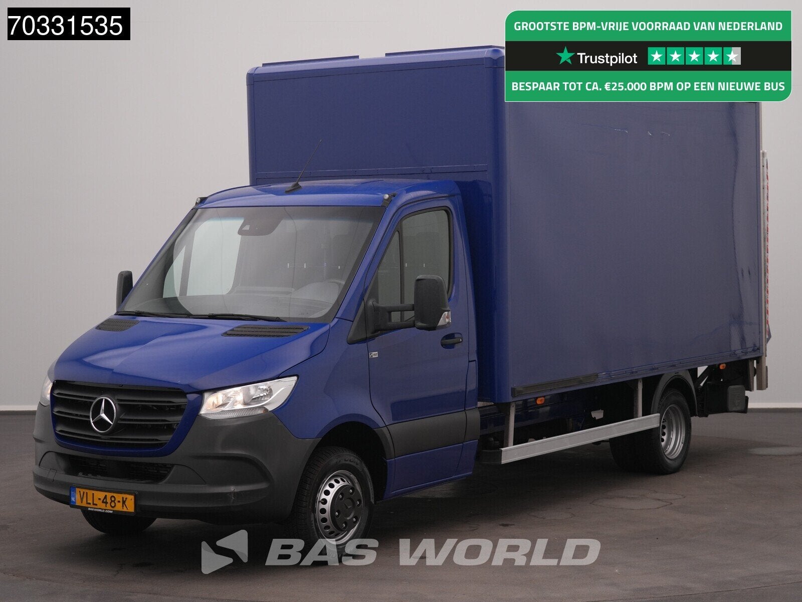 Mercedes Sprinter 516 CDI Automaat Laadklep Zijdeur Bakwagen, Automaat, Stof, Gebruikt, Euro 6