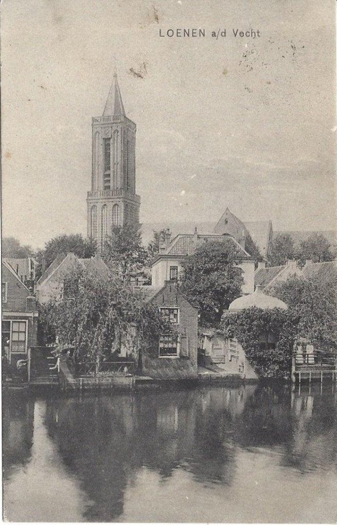 Loenen a.d. Vecht (Utr.) Dorpsgezicht, gelopen 1907, Ophalen of Verzenden, Voor 1920, Gelopen, Utrecht
