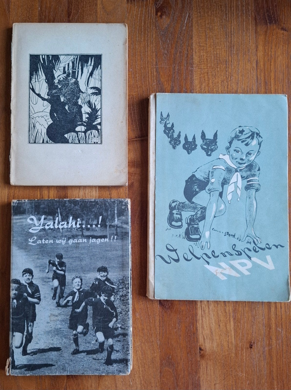 3 oude Scouting welpen boeken, Verzamelen, Scouting, Ophalen of Verzenden, Boek of Tijdschrift