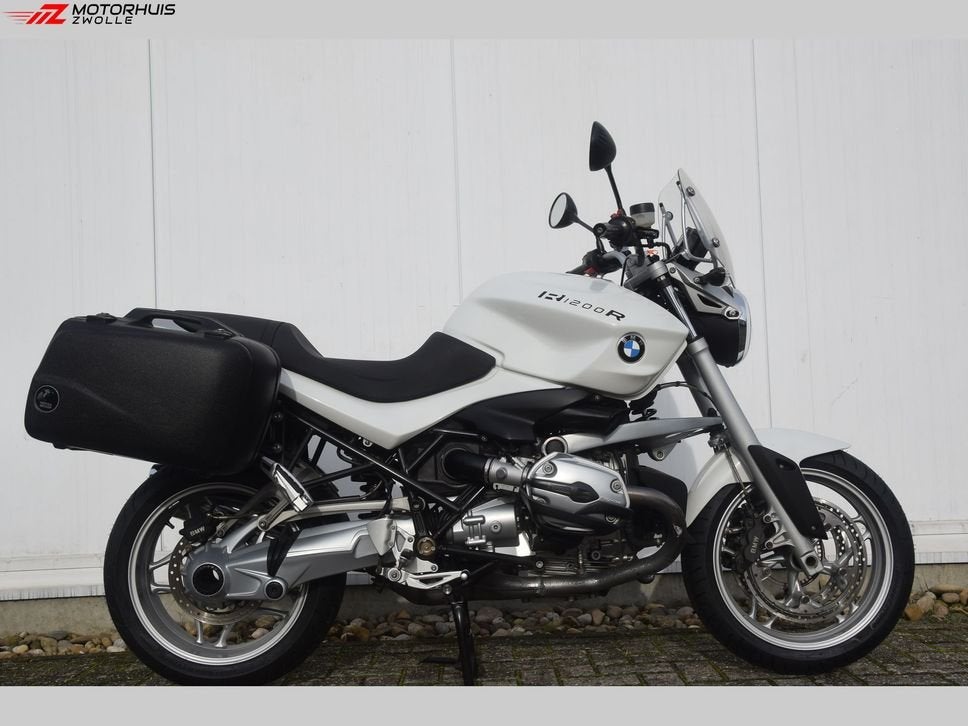 BMW R 1200 R (bj 2008 - 73.675km) Hyperpro - koffers, 2 cilinders, Motorrijbewijs A, Bedrijf, Meer dan 35 kW