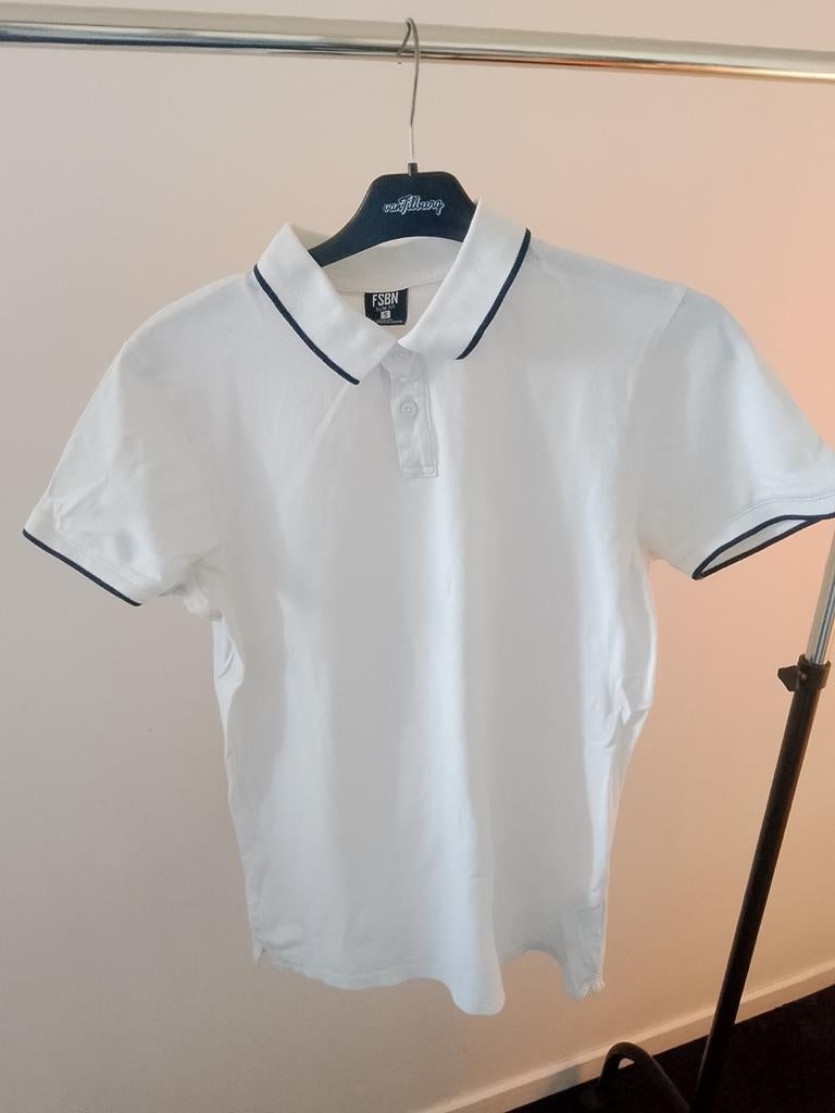 Witte Polo FSBN Slim Fit Maat S, Ophalen of Verzenden