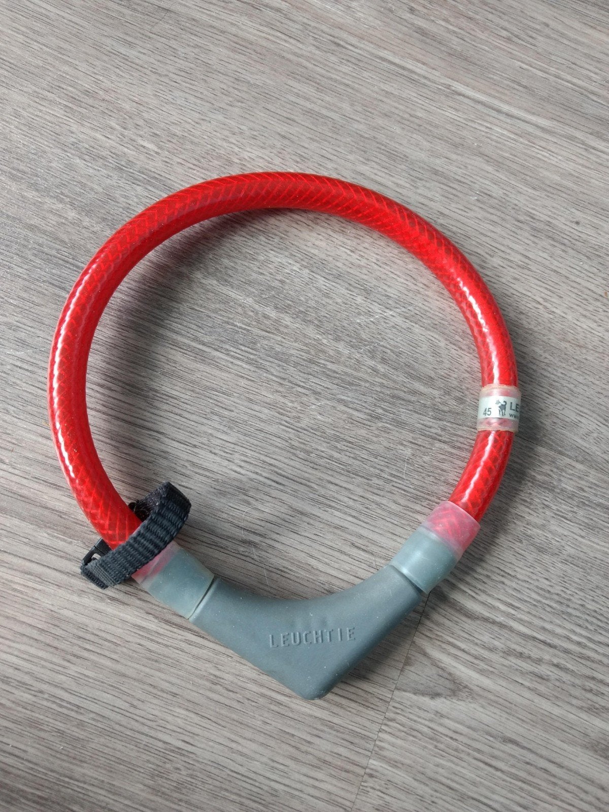 Leuchtie lichtgevende hondenhalsband 45 cm, Ophalen of Verzenden
