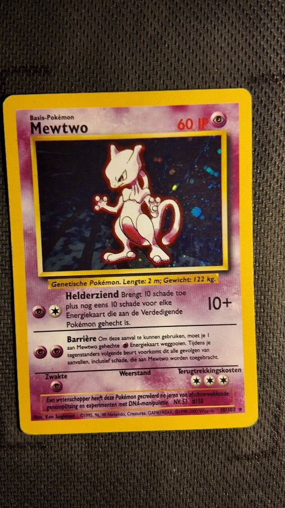 Mewtwo 10 Base | Pokemon kaart, Ophalen, Zo goed als nieuw, Losse kaart, Foil