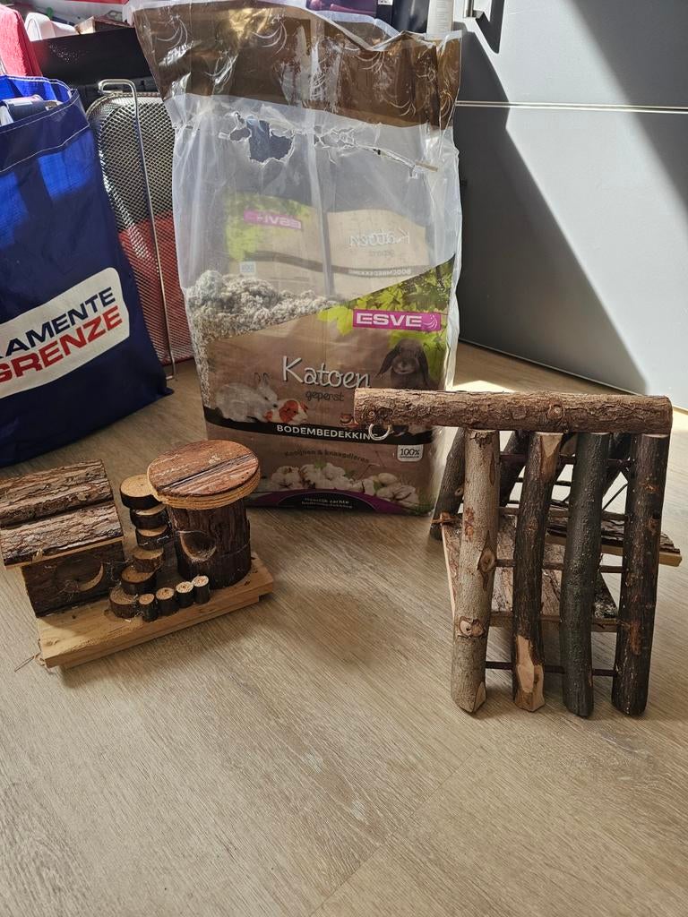 Hamster toebehoren (bovenkant hok, katoen en speeltjes), Dieren en Toebehoren, Minder dan 75 cm, Ophalen, Minder dan 60 cm, Hok