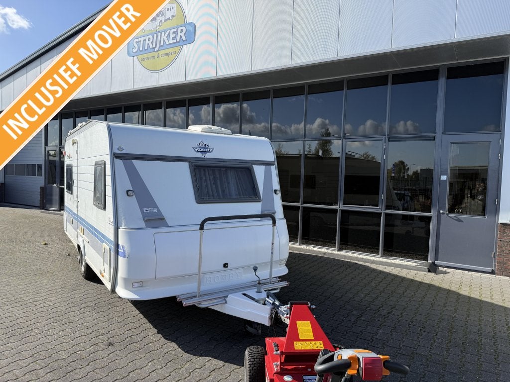 Hobby De Luxe 460 UFE Fransbed + WC + Rondzit + Tent 966 KG, Caravans en Kamperen, Schokbreker, Hobby, Bedrijf, Treinzit