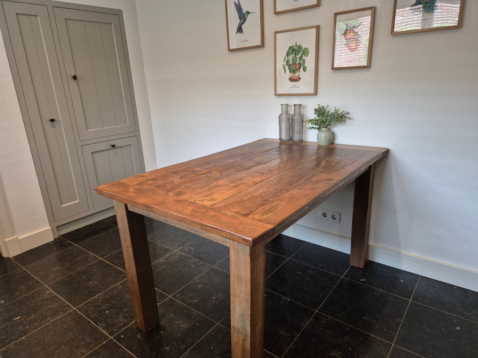 Teakhouten eettafel 140x90x79 cm, Huis en Inrichting, Tafels | Eettafels, Ophalen, Gebruikt, 100 tot 150 cm, Teakhout