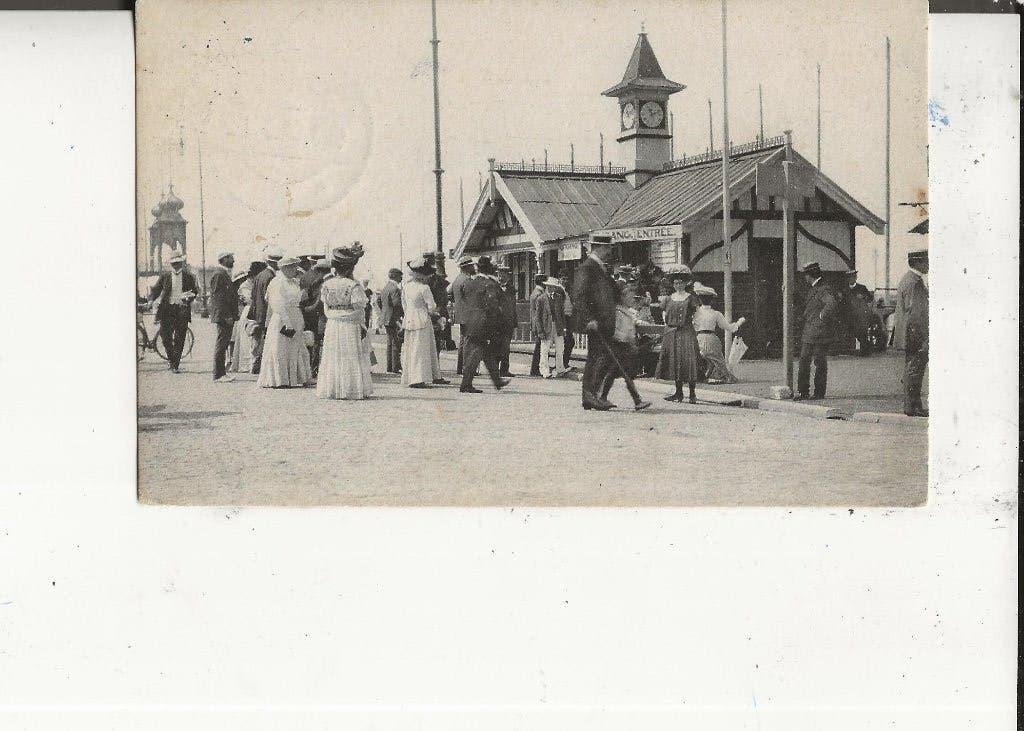 Scheveningen Badkaartjes koopen 13-8-1909, Ophalen of Verzenden, Voor 1920, Gelopen, Zuid-Holland