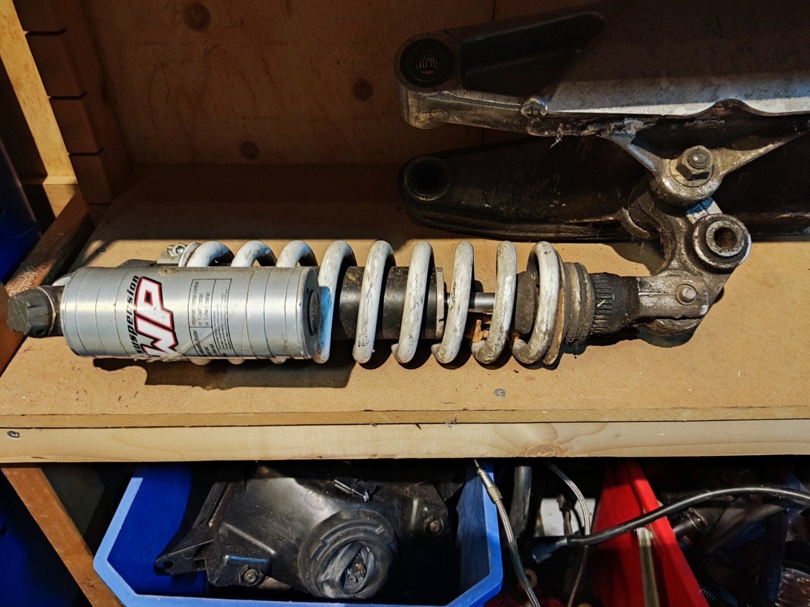 KTM duke 2 achterbrug met vering, Motoren, Ophalen, Gebruikt