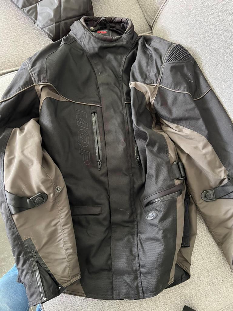 MQP motorjas L met binnenjas heren, Motoren, Kleding | Motorkleding, Jas | textiel, Heren, Tweedehands, Ophalen of Verzenden