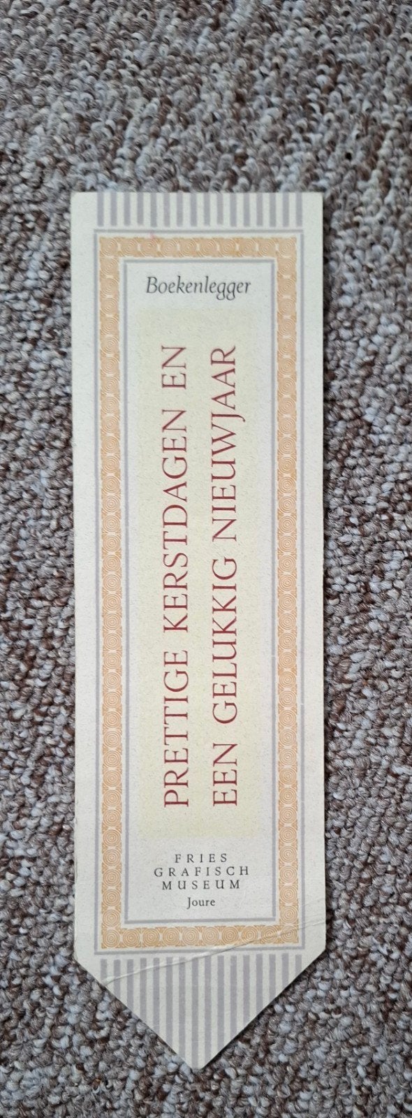 Boekenlegger Fries Grafisch Museum Joure, Verzamelen, Boekenleggers, Ophalen of Verzenden, Gebruikt, Overige onderwerpen