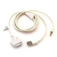 GSM datakabel USB Apple iPhone/iPod met audio-out wit, Verzenden, Nieuw