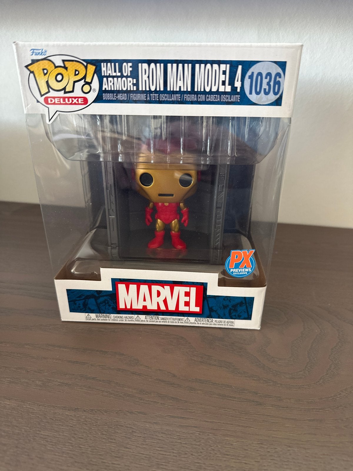Funko Pop! Deluxe Iron Man Model 4 Hall of Armor #1036, Ophalen of Verzenden, Nieuw