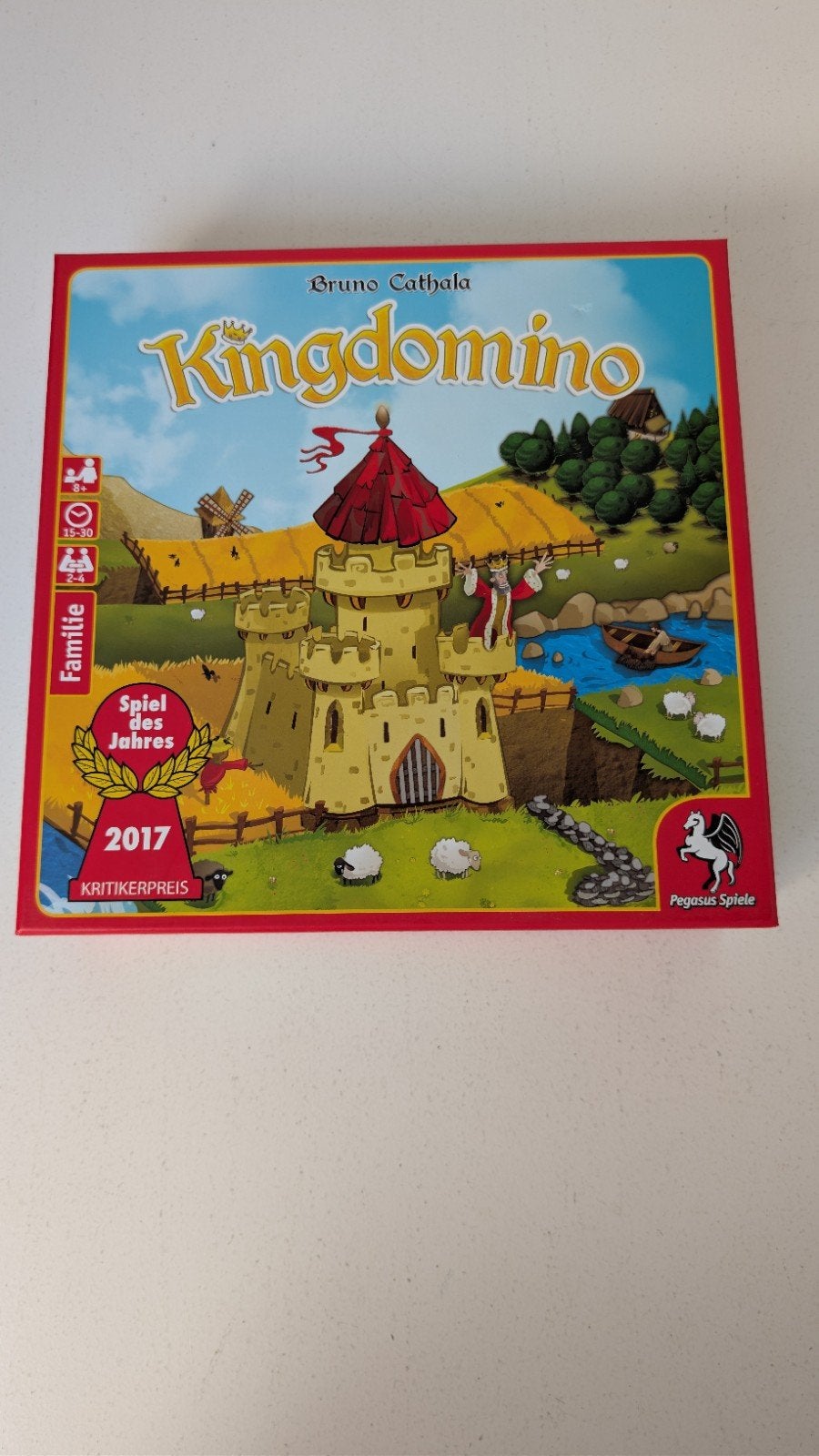 Kingdomino Bordspel - Winnaar Spiel des Jahres 2017, Een of twee spelers, Ophalen of Verzenden, Zo goed als nieuw, Pegasus Spiele