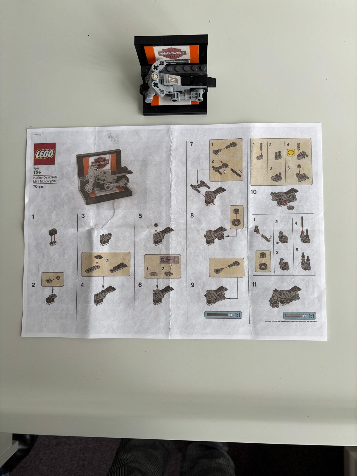 Lego Harley Davidson Mini Motorfiets, Overige thema's, Lego, Ophalen of Verzenden, Zo goed als nieuw