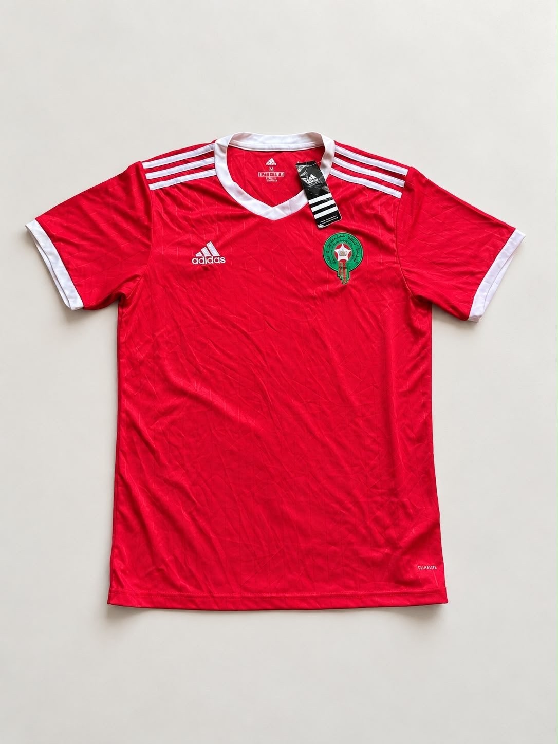 Adidas Marokko Voetbalshirt Rood Maat M Nieuw met labels, Kleding | Heren, Nieuw, Voetbal, Rood, Verzenden