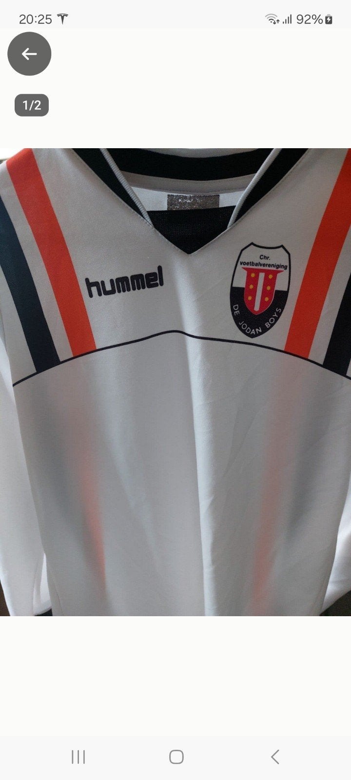 Jodan Boys voetbalshirt maat 164, Wit, Overige maten, Ophalen of Verzenden, Voetbal