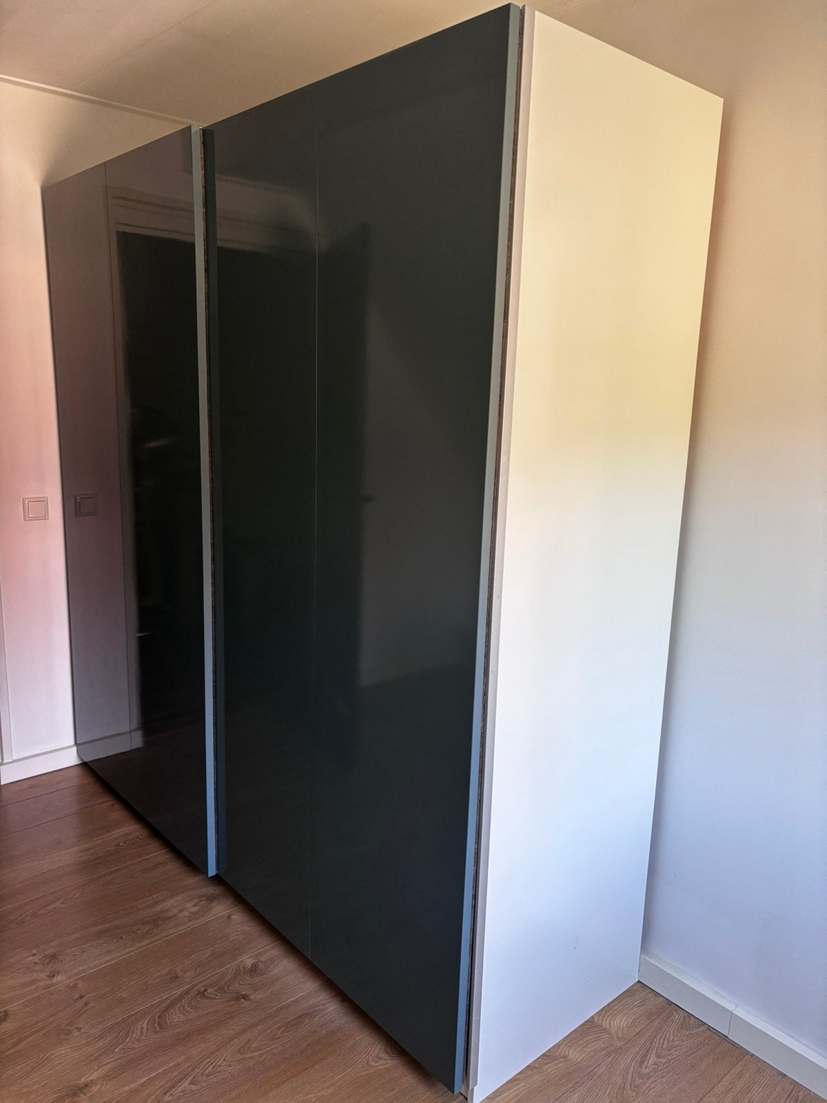 Pax kast schuifdeuren, Ophalen, Gebruikt, Minder dan 25 cm, 200 cm of meer